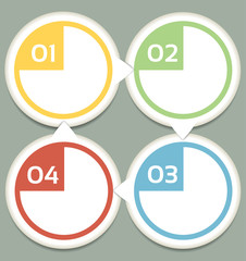 Vector Progress Background  / Circular Diagram