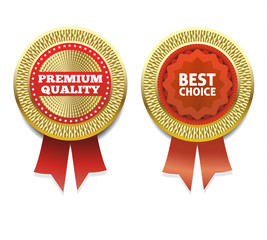 Premium Quality and Best Choice Label
