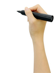 ホワイトボードと手