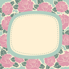 Flowers frame background