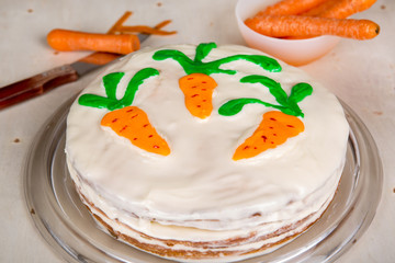 homemade carrot cake