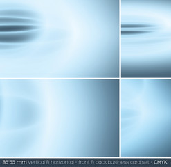 Naklejka premium stylish business card set (CMYK)