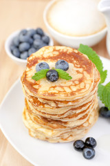 Pancakes with blueberries