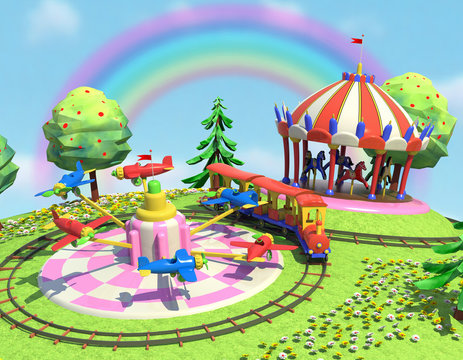 giostre e arcobaleno 1