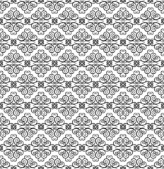 Seamless background pattern with hand drawn ornament, vector
