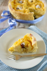 Ein Stück Bratapfelkuchen