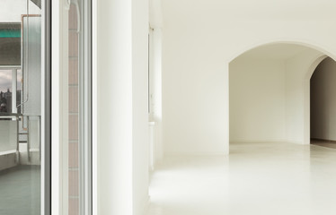 Fototapeta premium White apartment Interior, view of the hall