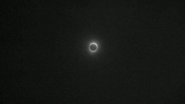 Total solar eclipse zoom out