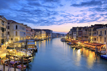 View of Grand Canal at sunset