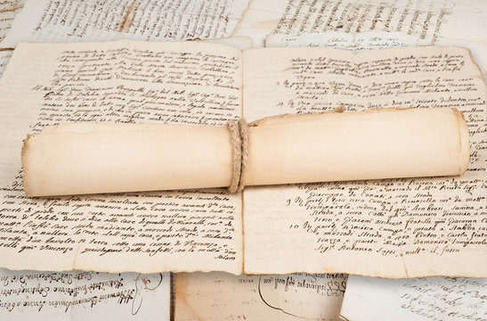 Rolled manuscripts