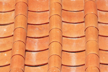 Orange Tile roof.