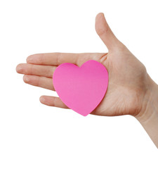 Obraz premium Heart shape Posst It