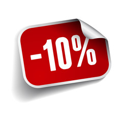 Sale percents label. Vector.