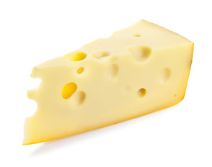 Cheese isolated on white background