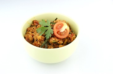 spicy meat and tomato dip