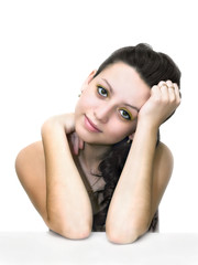 Fototapeta premium portrait of a beautiful young girl