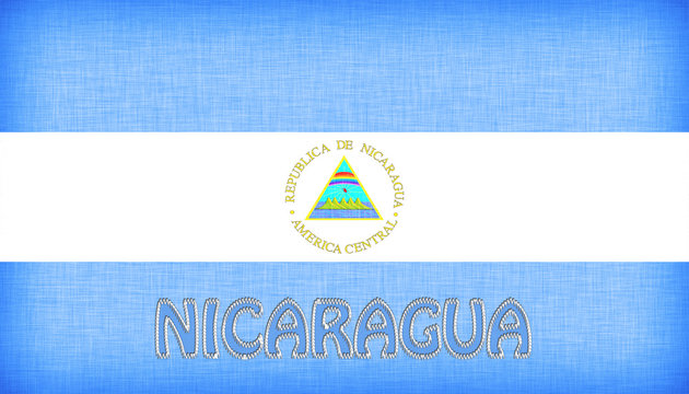 Linen flag of Nicaragua
