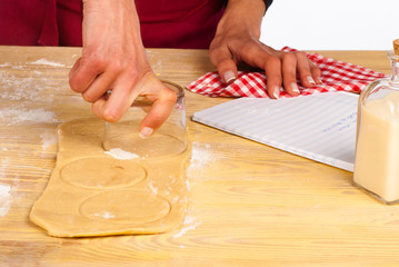 Obraz na płótnie Canvas Dough for bagels