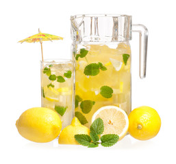 Lemonade with mint