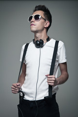 Obraz premium Portrait of a handsome young man standing