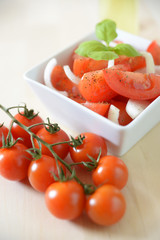 Salat aus Strauchtomaten