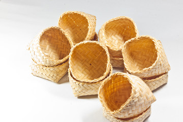 small box made ​​of bamboo
