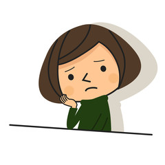 落ち込む女性