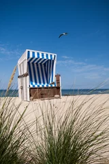 Deurstickers strandstoel © Alex Hagmann