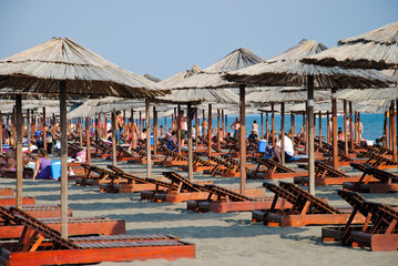 Beach in Ulcinj, Montenegro