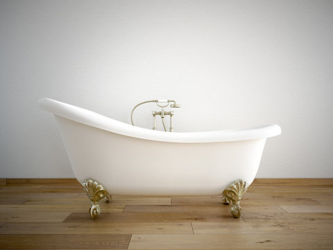 badewanne mit wei&szlig;er wand