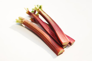 Fresh rhubarb