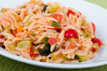 vegetables orzo