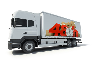 48 hrs delivery, truck