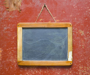 vintage school blackboard on painted wooden wall, free copy spac