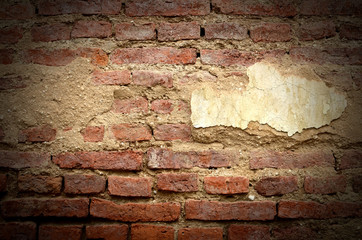 Brick wall background old texture pattern for design