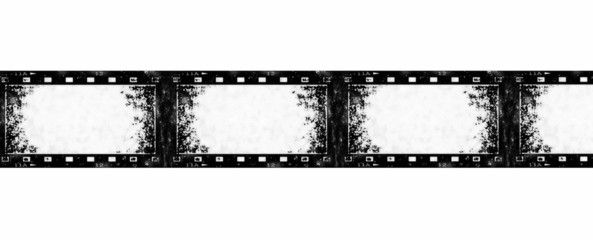 old grunge film strip background, texture