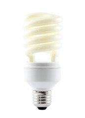 Energy saving bulb with clipping path