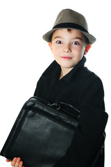 Boy with a case
