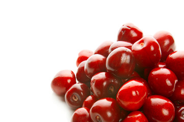 Heap of sweet cherries