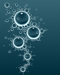 Abstract Vector background  with oil or water drops invert