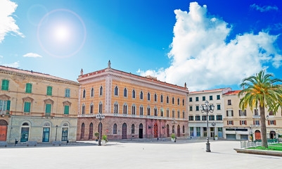 piazza d'italia buildings - obrazy, fototapety, plakaty