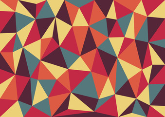 Retro Triangles Vector Background