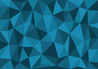 Blue Triangles Vector Background