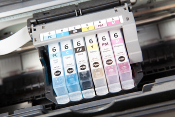 Multiple printer cartridges