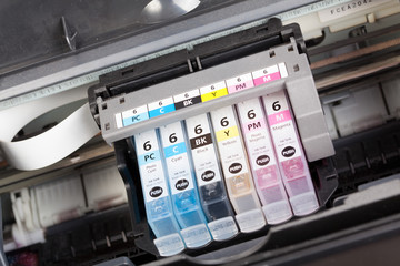 Multiple printer cartridges
