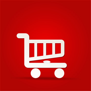 shopping cart icon, shopping basket design