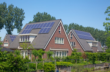 new family building with solar panels