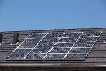 new family building with solar panels