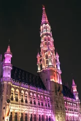 Photo sur Plexiglas Bruxelles Brussels City Hall (Hotel de Ville) in Grand Place