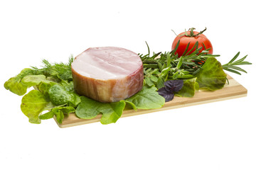 Bacon with vegetables